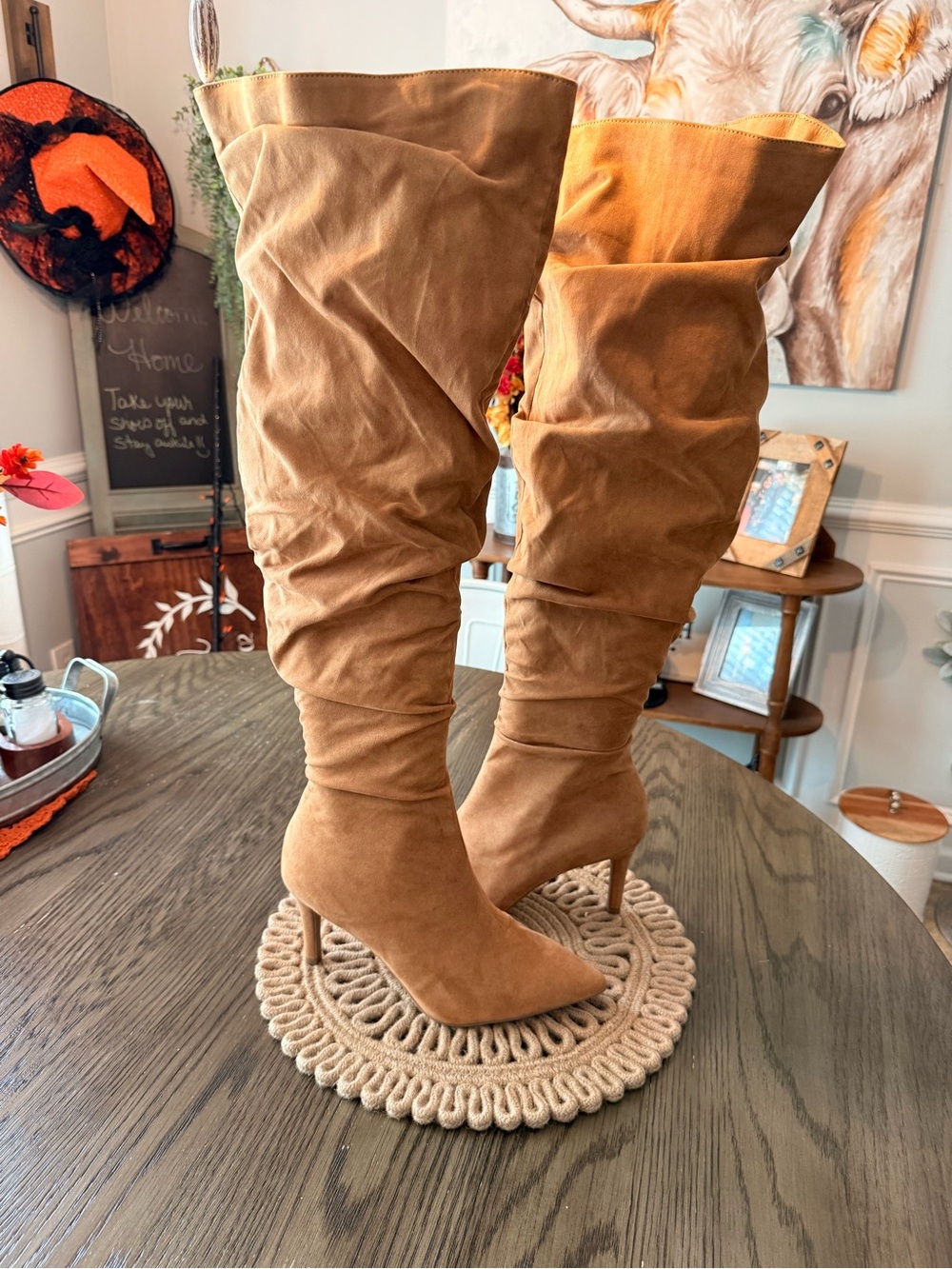Torrid Over the Knee Scrunch Boots Sz 10 WW NWT - Picture 2 of 12